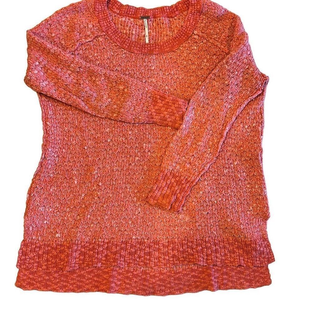Free People Women’s Salmon Colored Oversized Sweater